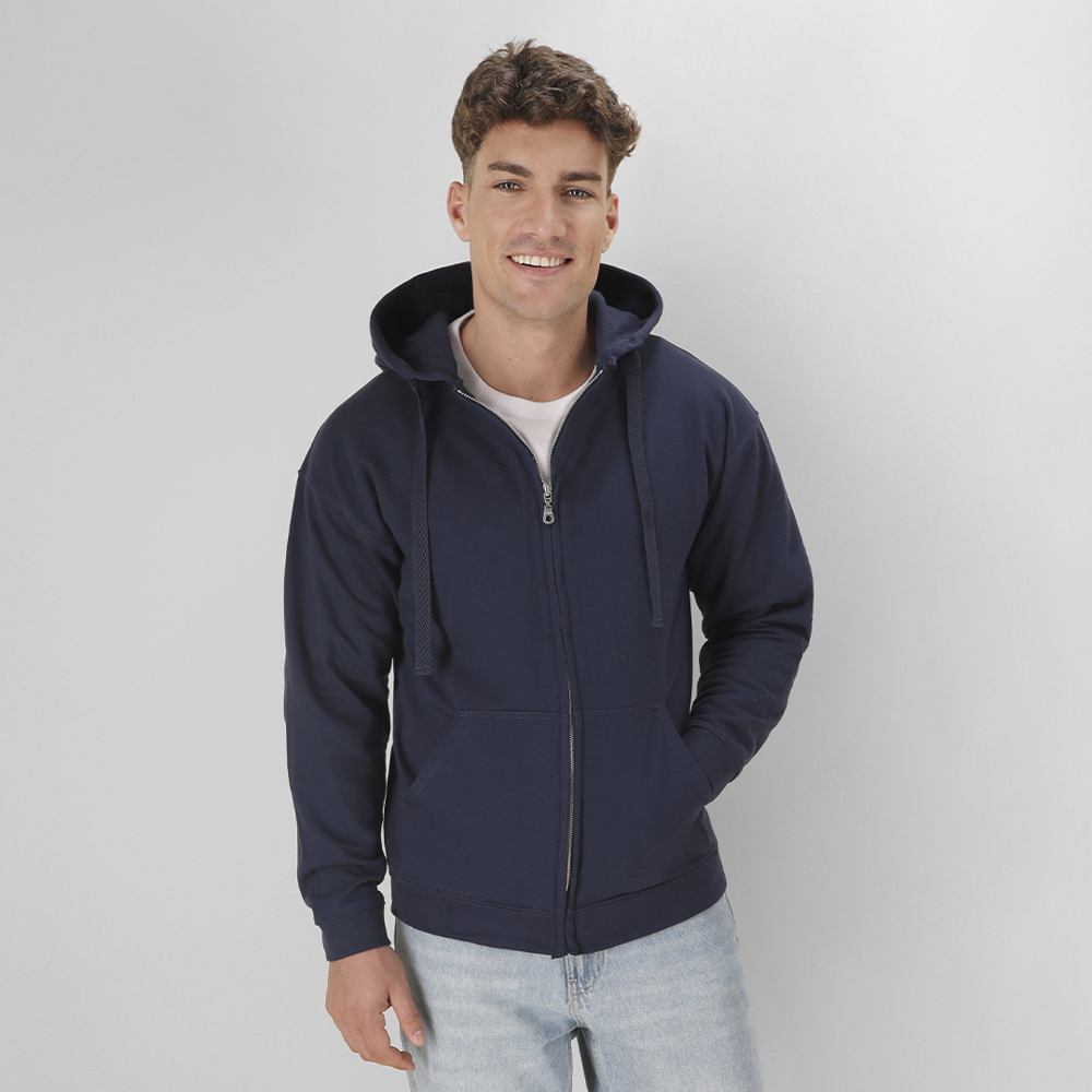 Volwassene Hooded + Rits Sweatshirt "keya" SWZ280 - bedrukt of onbedrukt verkrijgbaar