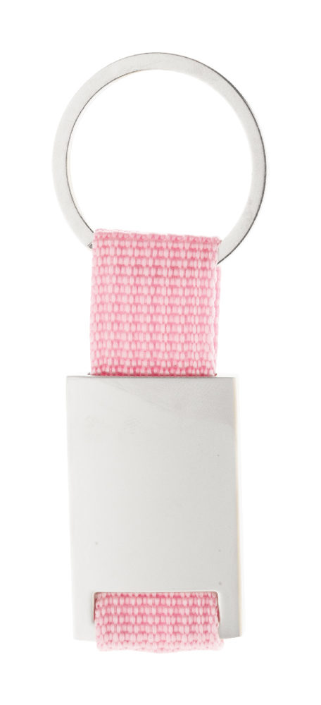 Poxil - sleutelhanger - met logo of onbedrukt bestellen - roze/zilver