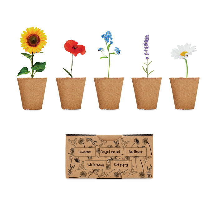 FLOWERS - Bloemen kweekset - met logo of onbedrukt bestellen