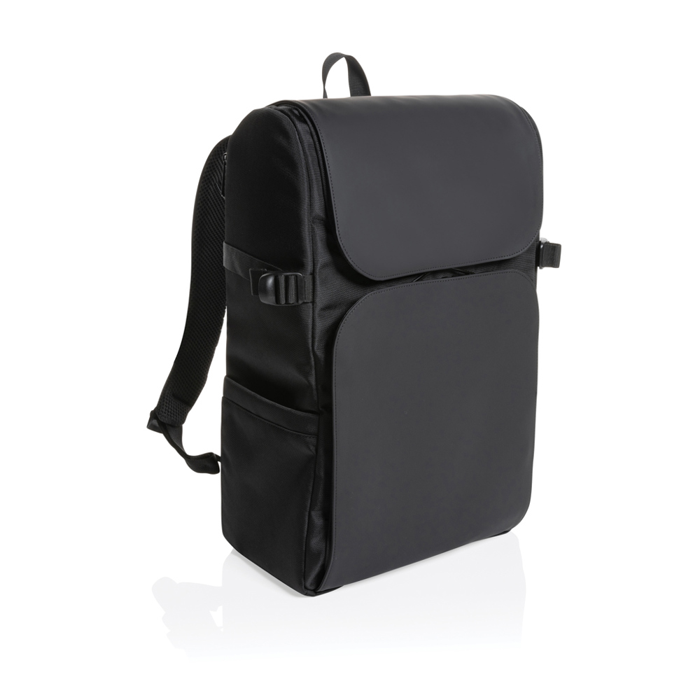 Pascal AWARE™ RPET deluxe weekendrugzak - met logo of onbedrukt bestellen - zwart (± PMS Black)