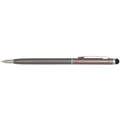 Ore aluminium balpen met stylus (blauwe inkt)