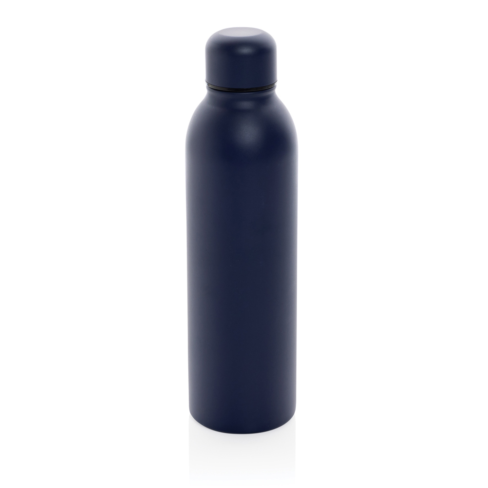 RCS gerecycled roestvrijstalen vacuümfles 500ML - kopen of bedrukken - donkerblauw (± PMS 2767C)