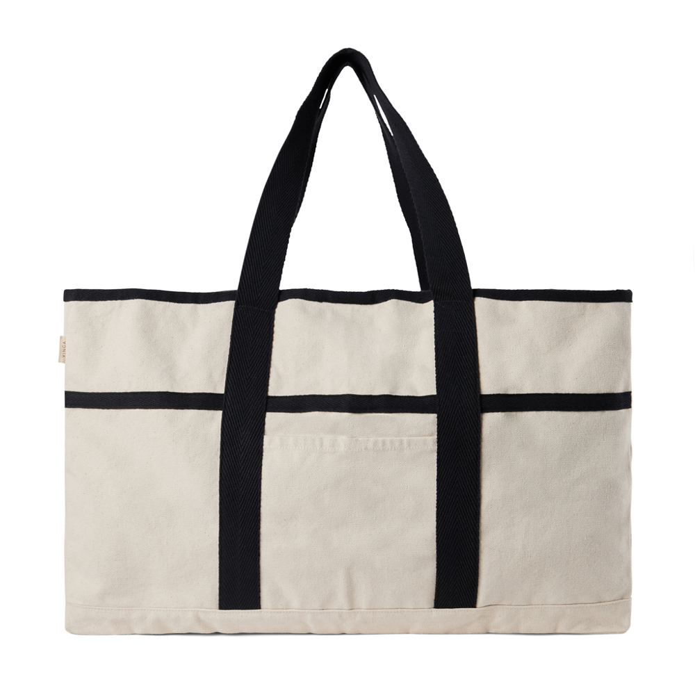 VINGA Volonne AWARE™ recycled canvas strandtas - voor bedrijven en relatiegeschenken