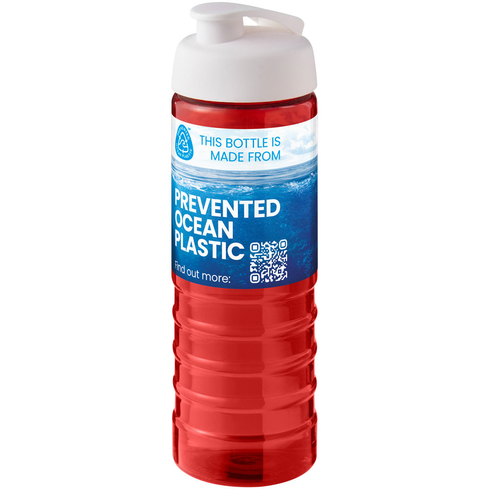 H2O Active® Eco Treble 750 ml drinkfles met klapdeksel