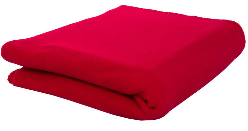 Fleeceplaid 150x120 cm, 250 gr/m² - met logo of onbedrukt bestellen - Rood (PMS 199c) / Rood