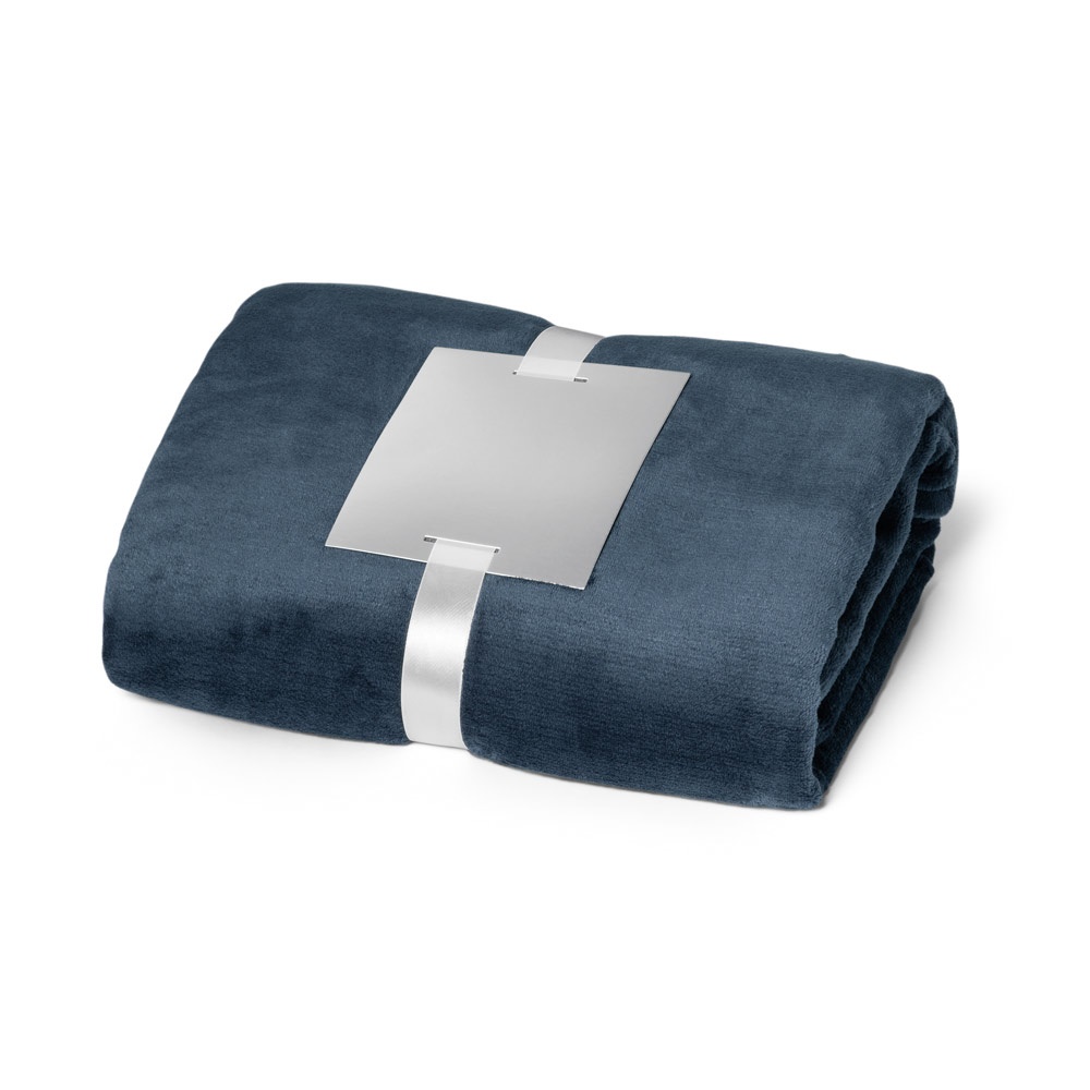 DYLEAF. (240 g/m²) fleecedeken met lint voor gepersonaliseerde kaart - kopen of bedrukken - Blauw