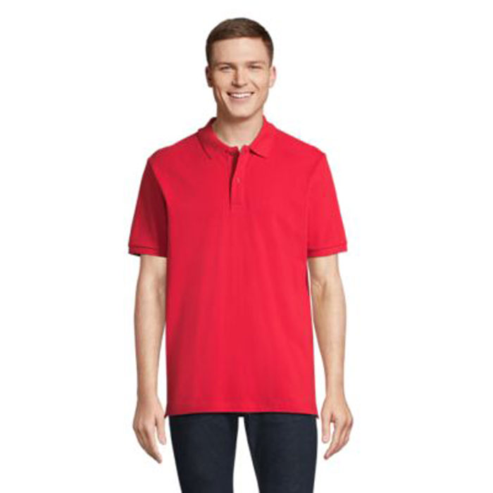 PEGASE - PEGASE Polo Bio 210g - bedrukt of onbedrukt verkrijgbaar - Helder Rood