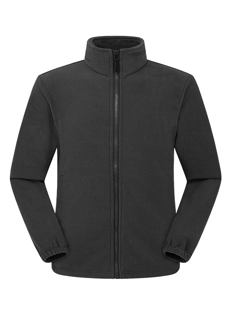 BS Peak full zip fleece sweater, 290 gr/m² - voor bedrijven en relatiegeschenken - Donkergrijs (PMS 7540C)