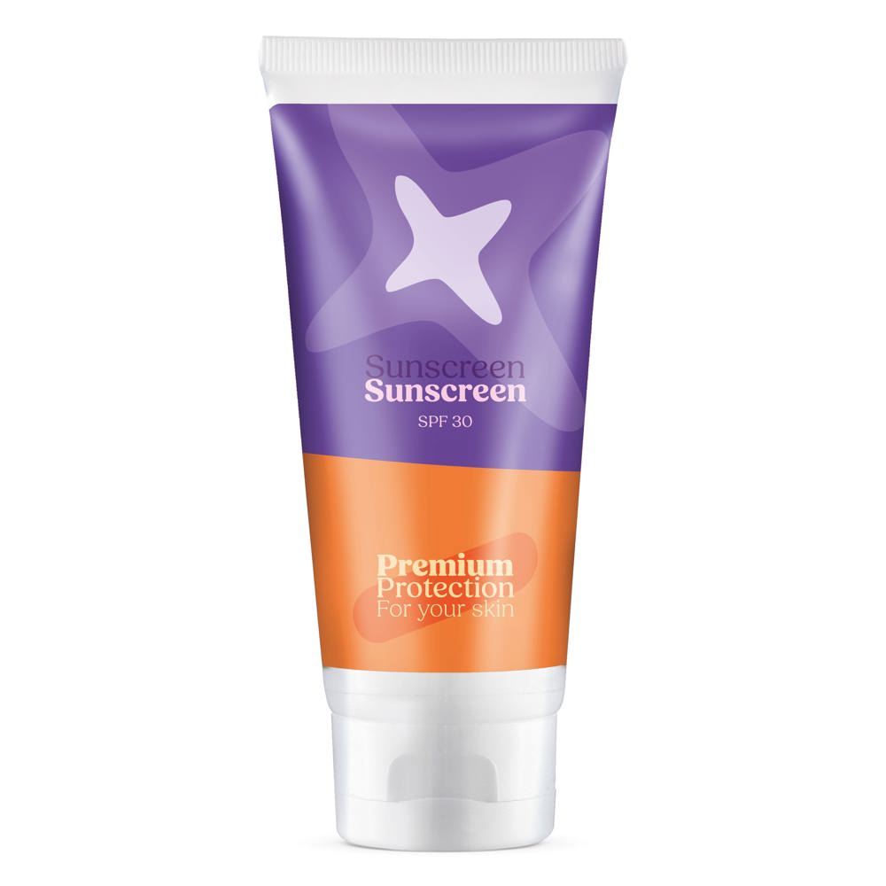 Zonnebrandcrème spf30 100 ml - bedrukt of onbedrukt verkrijgbaar
