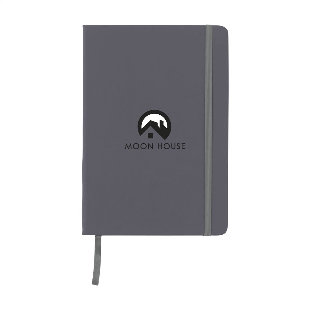 BudgetNote A5 Lines notitieboek - met logo of onbedrukt bestellen - Grijs