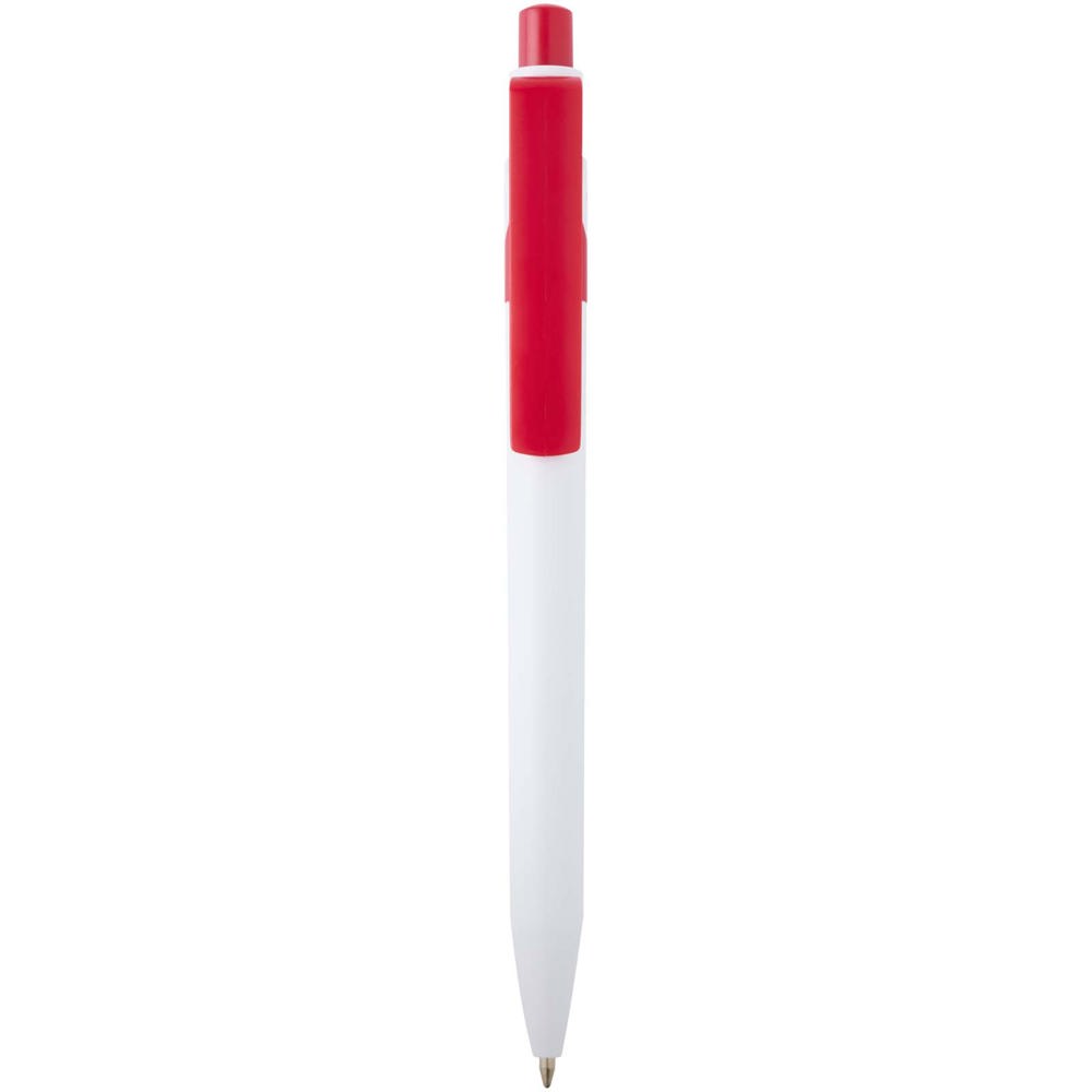 Unica balpen van gerecycled plastic (blauwe inkt) - voor bedrijven en relatiegeschenken - rood
