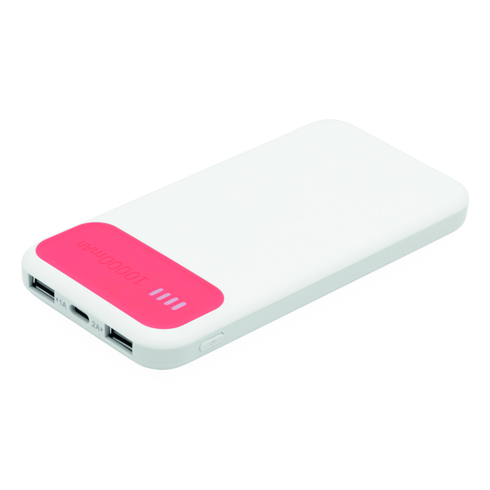 SILICON VALLEY - Powerbank - voor bedrijven en relatiegeschenken - Rood, Wit