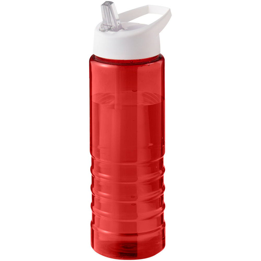 H2O Active® Eco Treble 750 ml drinkfles met tuitdeksel - bedrukt of onbedrukt verkrijgbaar - Rood, Wit