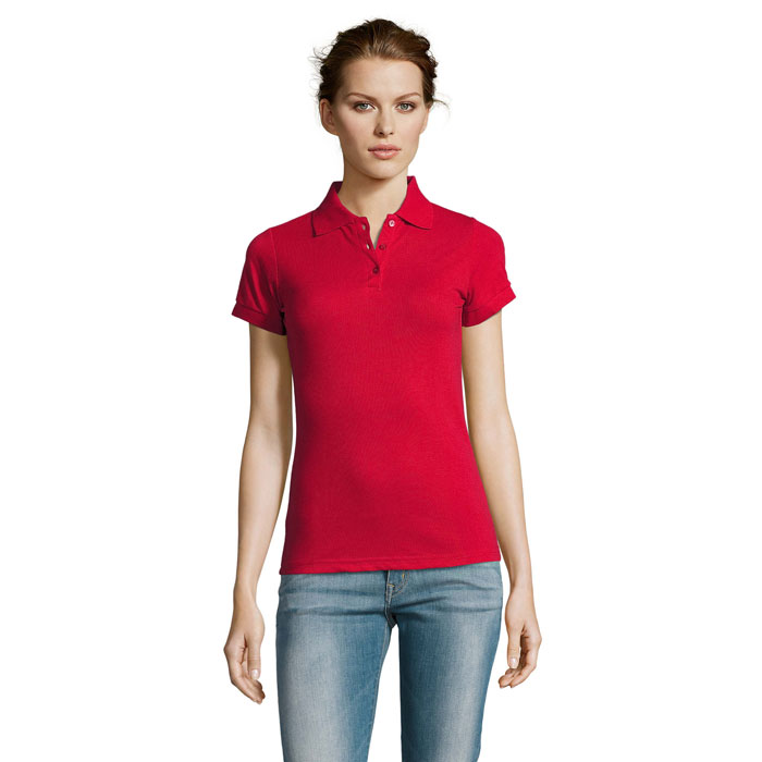 PRIME WOMEN - PRIME dames polo200g - bedrukt of onbedrukt verkrijgbaar - Rood