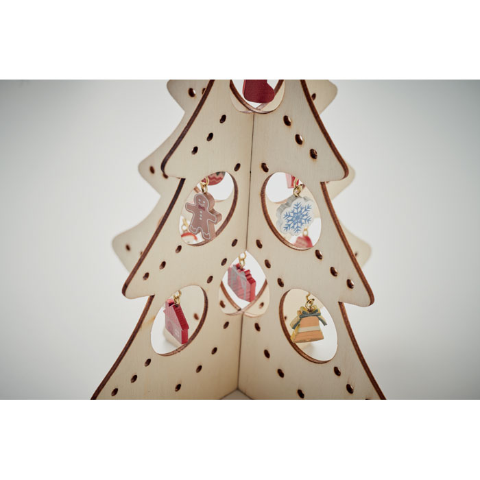 SILUETA - Houten kerstboom decoratie