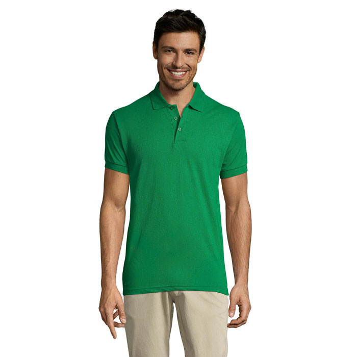 PRIME MEN - PRIME heren polo 200g - bedrukt of onbedrukt verkrijgbaar - Helder Groen