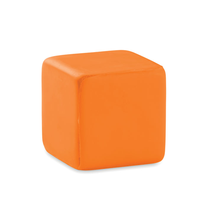 SQUARAX - Anti-stress vierkant - bedrukt of onbedrukt verkrijgbaar - oranje