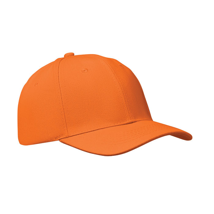 BUFFALO - 6 PANELEN BASEBALLPET 260G/M² - kopen of bedrukken - Oranje