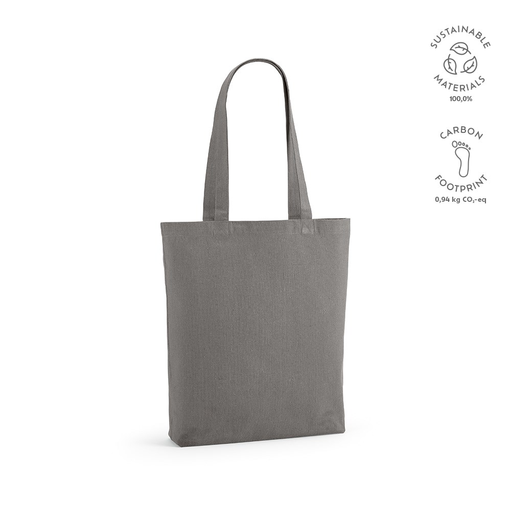 Logan boodschappentas gerecycled katoen 280 gsm - voor bedrijven en relatiegeschenken - grijs