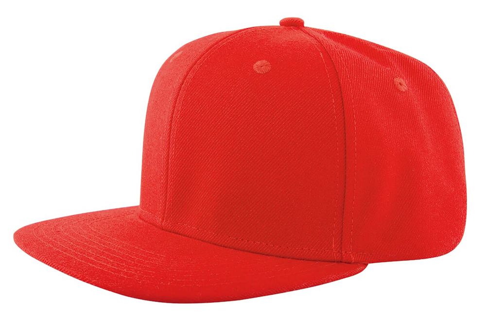 High profile cap - Retail - met logo of onbedrukt bestellen - Rood (PMS 199c) / Rood