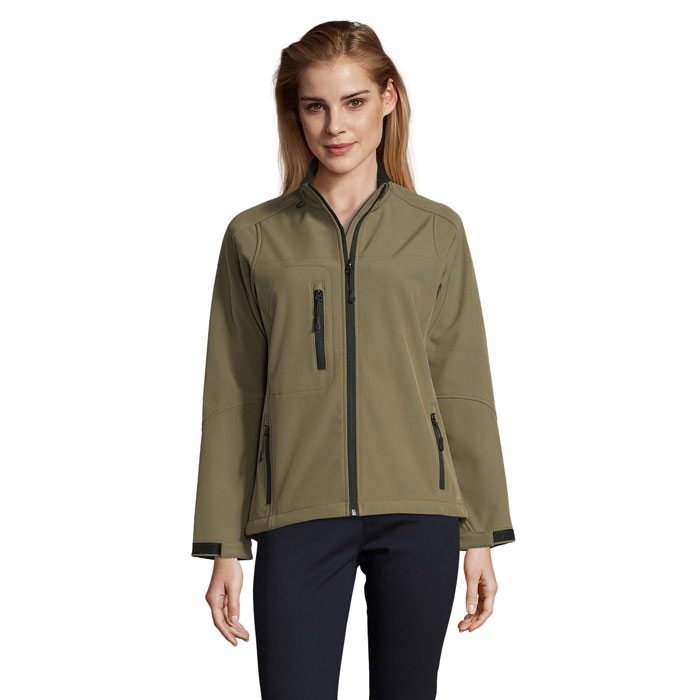 ROXY - ROXY dames shoftshell 340g - kopen of bedrukken - Army