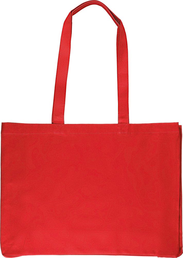 Katoen (220 gsm) boodschappentas Isaac - kopen of bedrukken - Rood