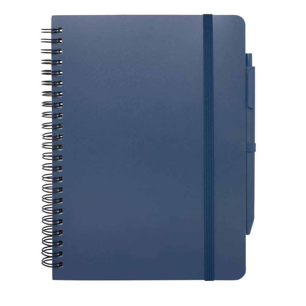 Thalaasa A5 ocean-bound hardcover notitieboek met balpen (zwarte inkt)
