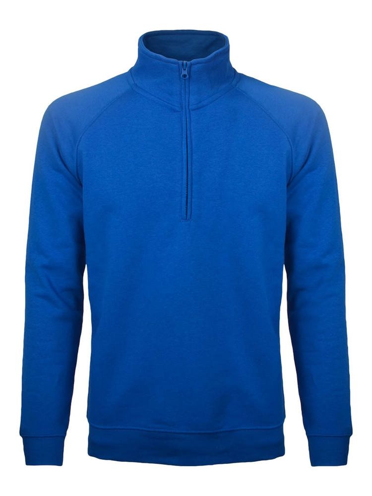 BS Sirio half zip sweater, 280 gr/m² - kopen of bedrukken - Kobaltblauw (PMS 2145C)