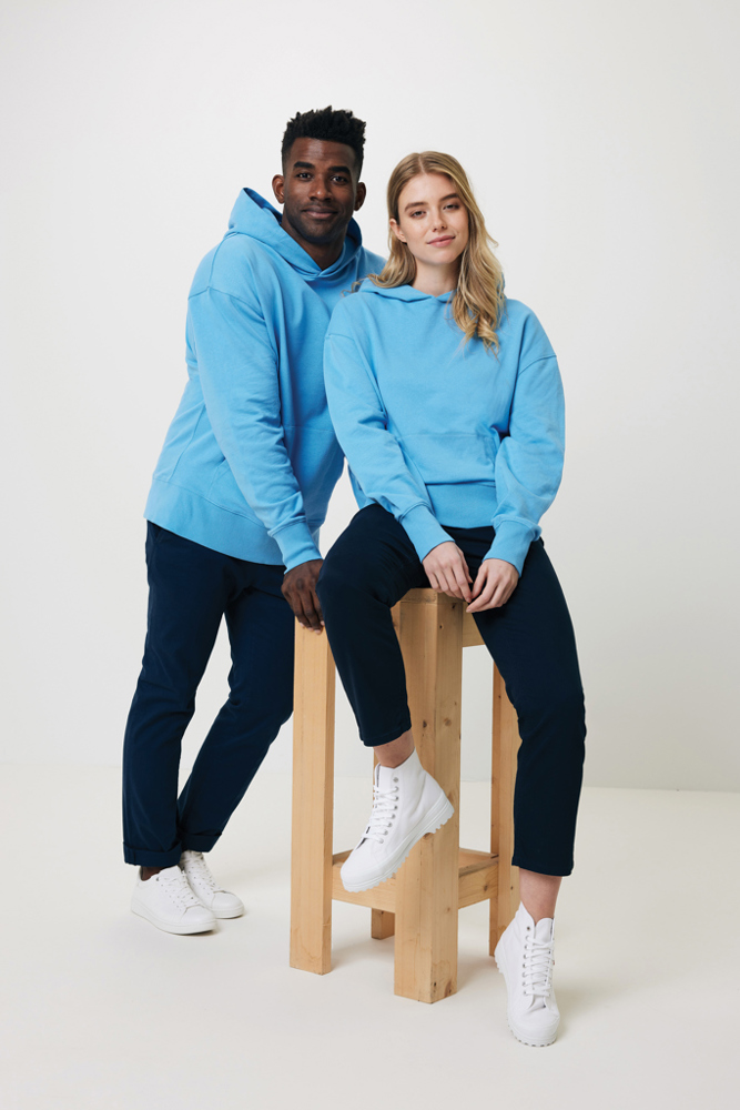 IQONIQ Yoho gerecycled katoen relaxed hoodie
