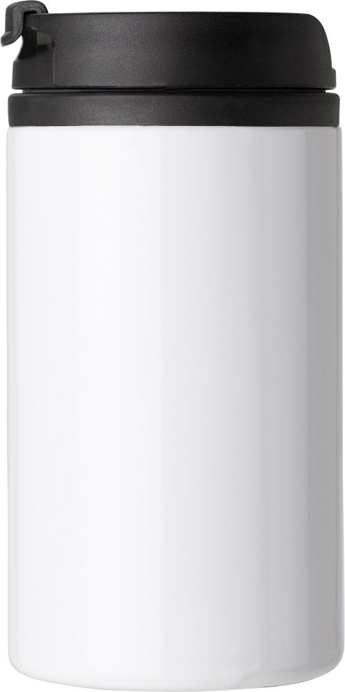 RVS, dubbel wandige thermosmok Gisela - met logo of onbedrukt bestellen - wit