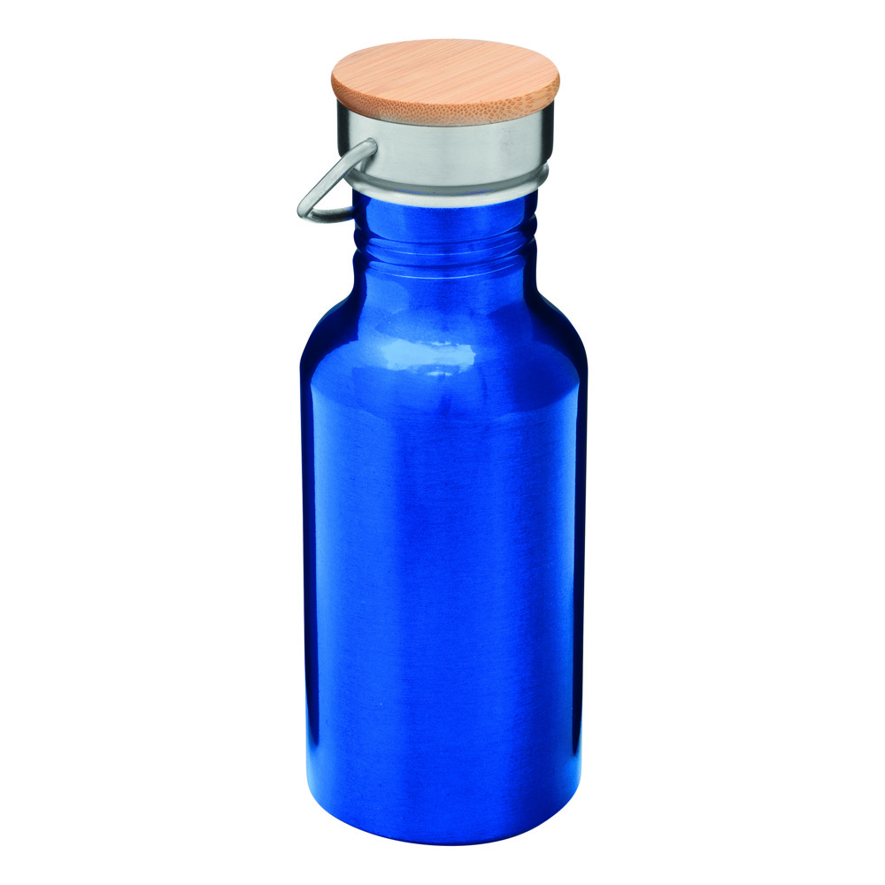 ECO TRANSIT - Aluminium drinkfles - voor bedrijven en relatiegeschenken - blauw