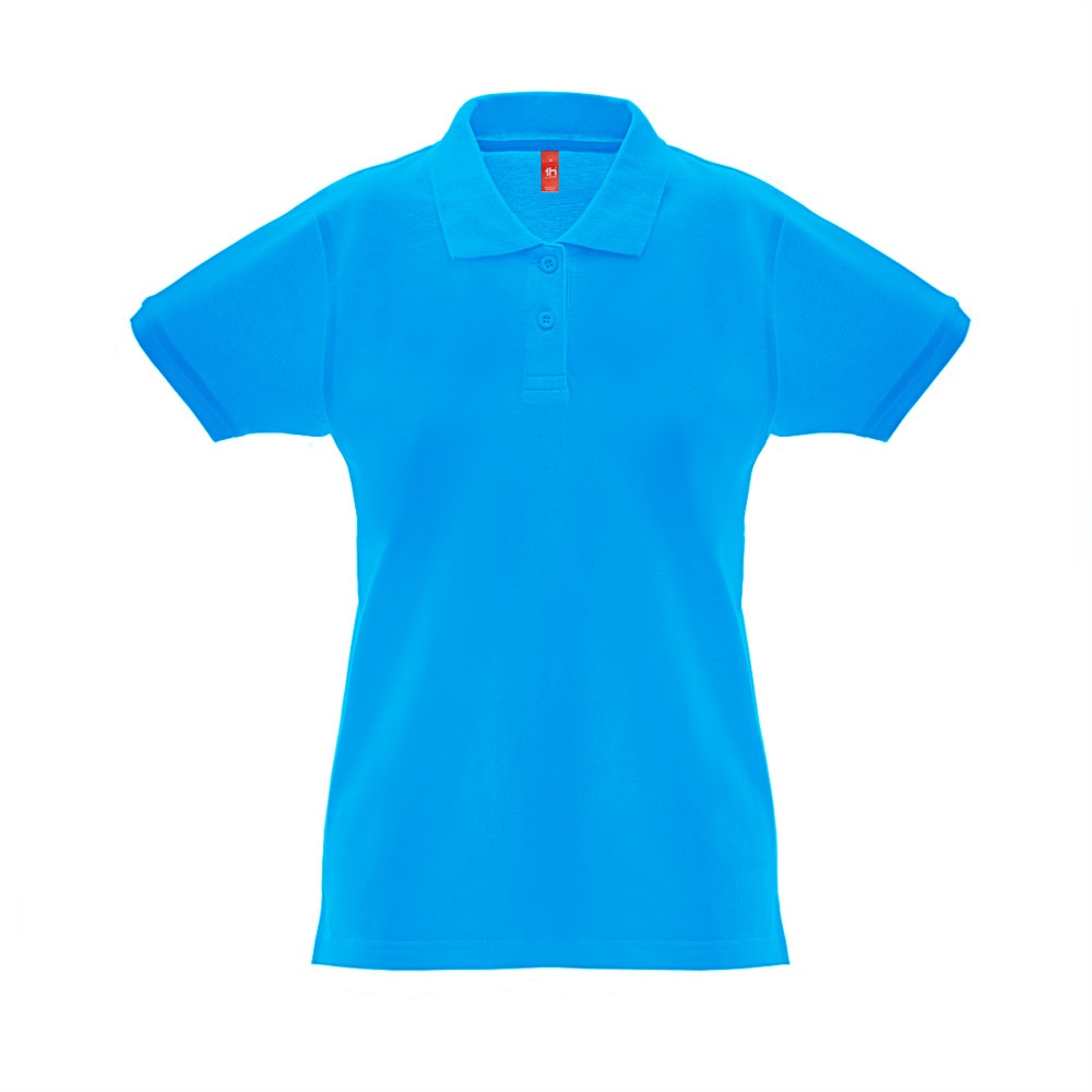 THC MONACO WOMEN. Dames poloshirt - met logo of onbedrukt bestellen - Aqua blauw