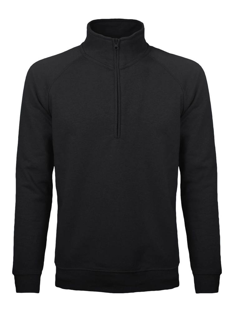 BS Sirio half zip sweater, 280 gr/m² - kopen of bedrukken - Zwart (Black)