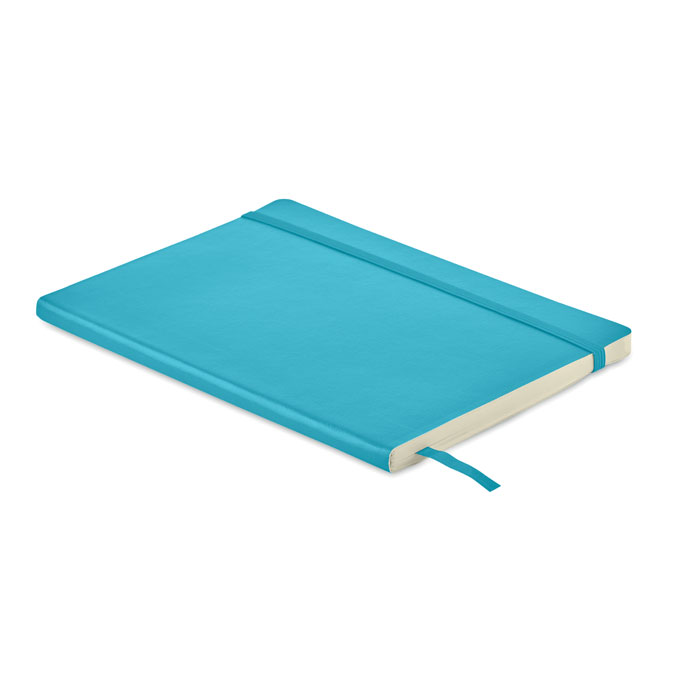 BRETA - A5 gerecycled notitieboek - bedrukt of onbedrukt verkrijgbaar - Turquoise