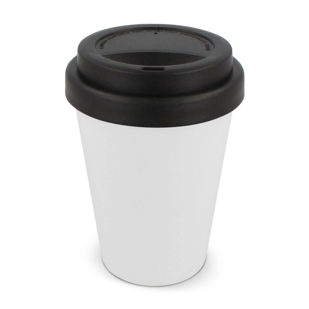 RPP Koffiebeker Wit 250ml - kopen of bedrukken - Wit / Zwart
