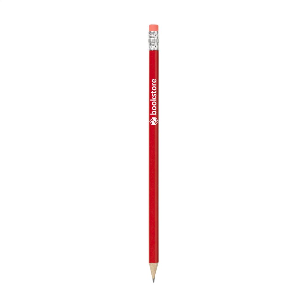 Pencil potlood - bedrukt of onbedrukt verkrijgbaar - rood