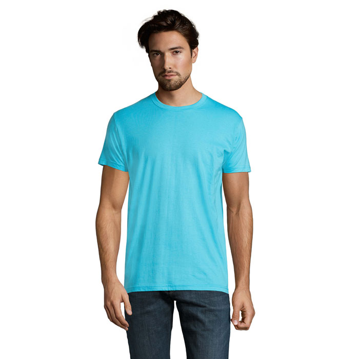 IMPERIAL - IMPERIAL MEN T-Shirt 190g - bedrukt of onbedrukt verkrijgbaar - Atolblauw