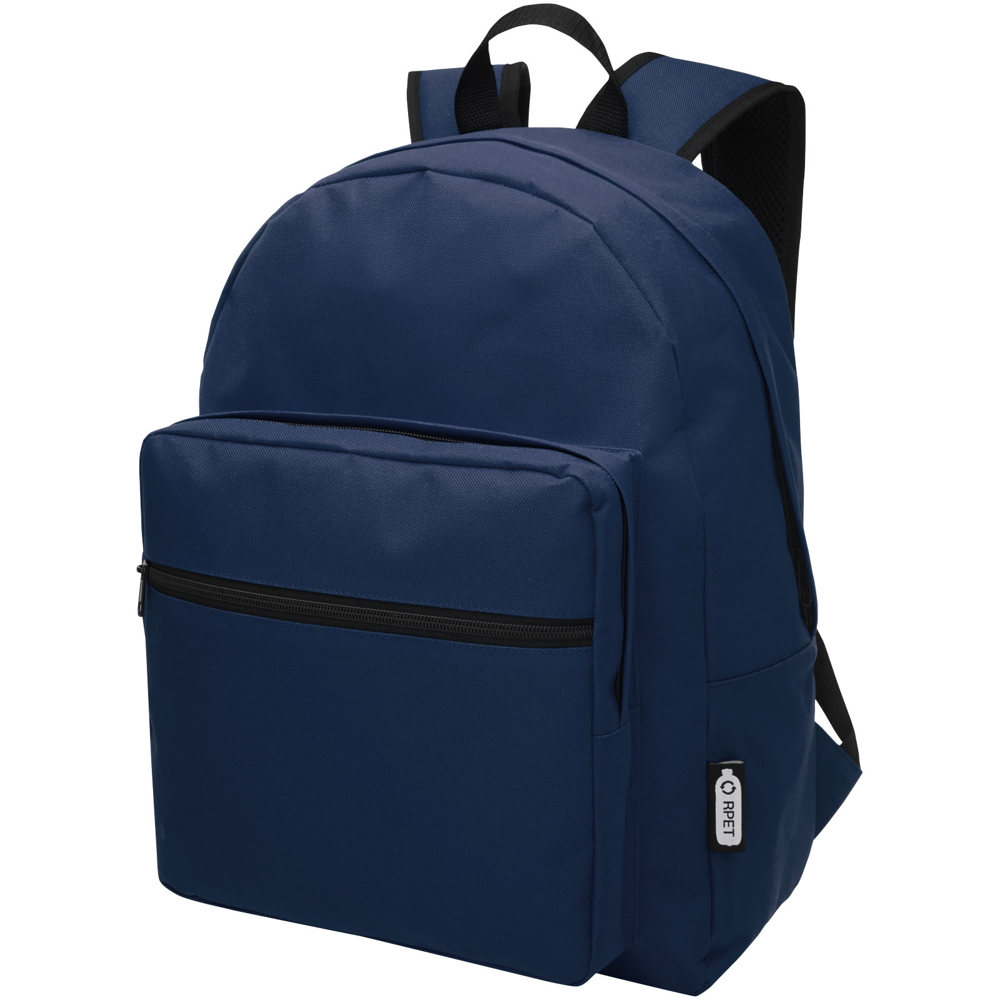 Retrend RPET rugzak 16L - met logo of onbedrukt bestellen - Marineblauw