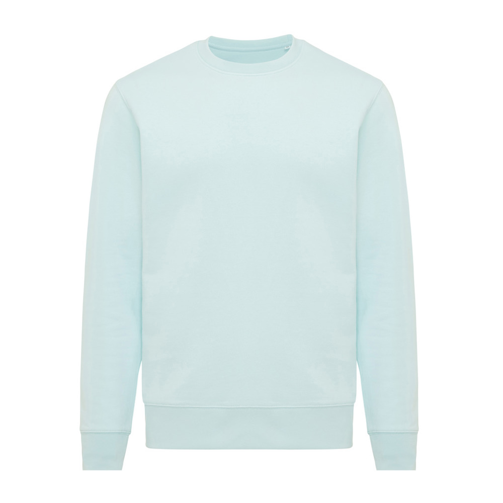 IQONIQ Etosha lichtgewicht gerecycled katoen sweater - kopen of bedrukken - crushed mint (± PMS 12-5410 TCX)