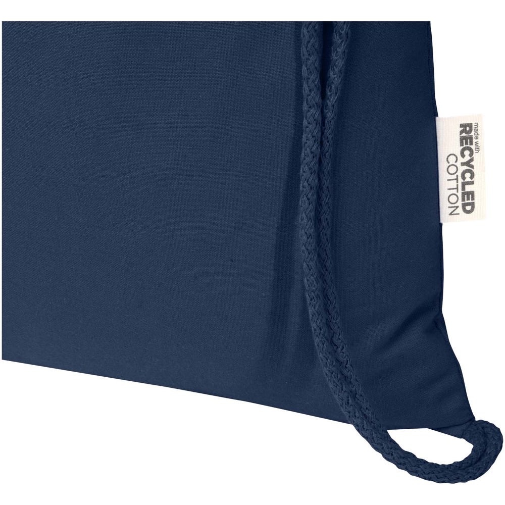 Peru Blend 180 g/m² GRS gerecycleerde katoenen trekkoordtas 5L