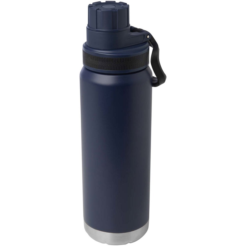 Fortis 700 ml RCS-gecertificeerde waterfles van gerecycled roestvrij staal met koperen vacuümisolatie - Marineblauw