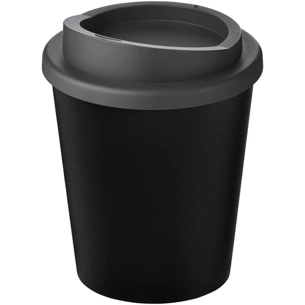 Americano® Espresso Eco 250 ml gerecyclede beker - met logo of onbedrukt bestellen - Zwart, Grijs