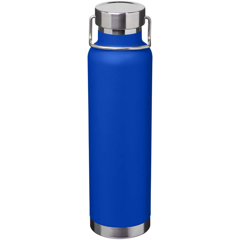 Thor 650 ml RCS gecertificeerde gerecyclede roestvrijstalen koperen vacuüm geïsoleerde waterfles - voor - Koningsblauw