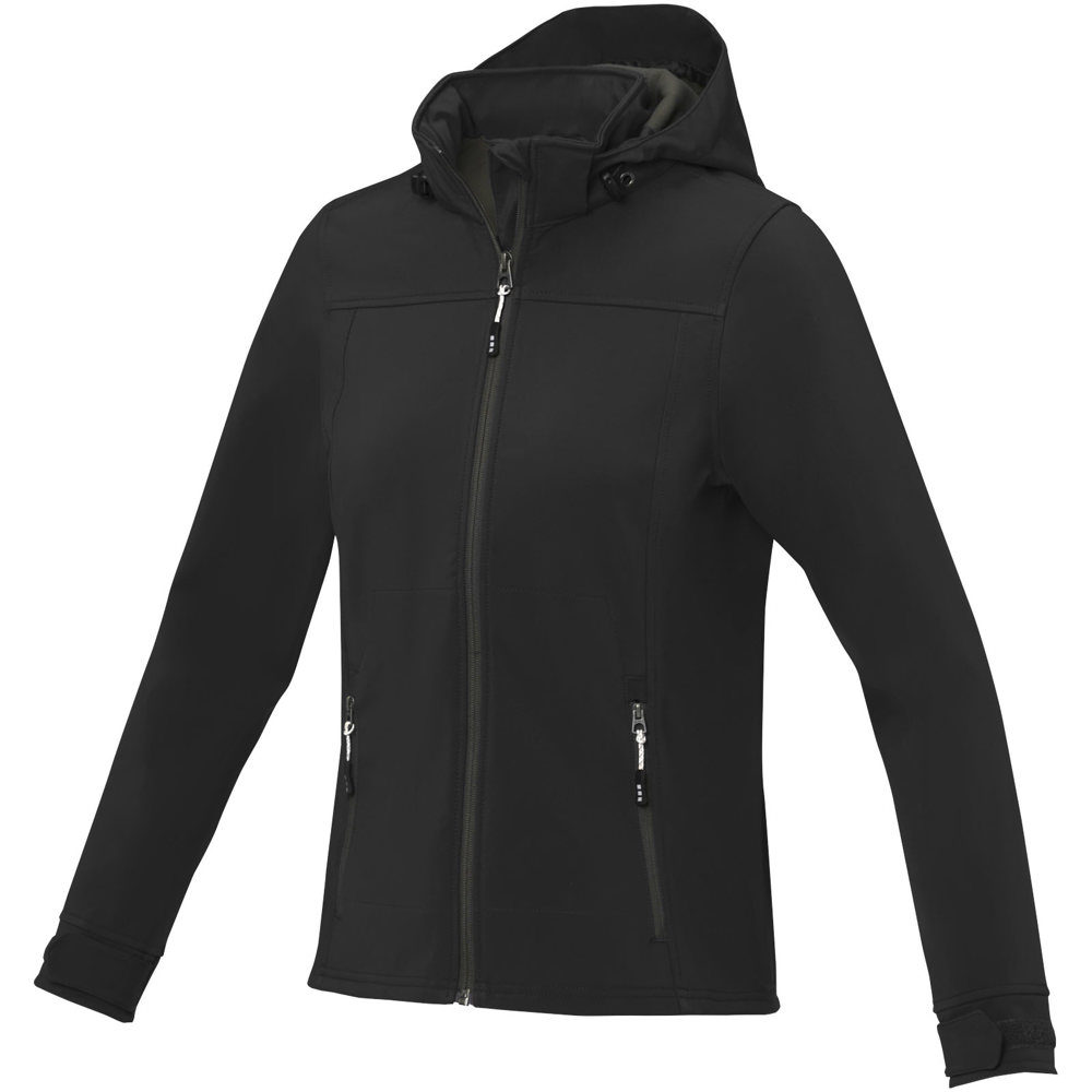 Langley softshell dames jas - kopen of bedrukken - zwart