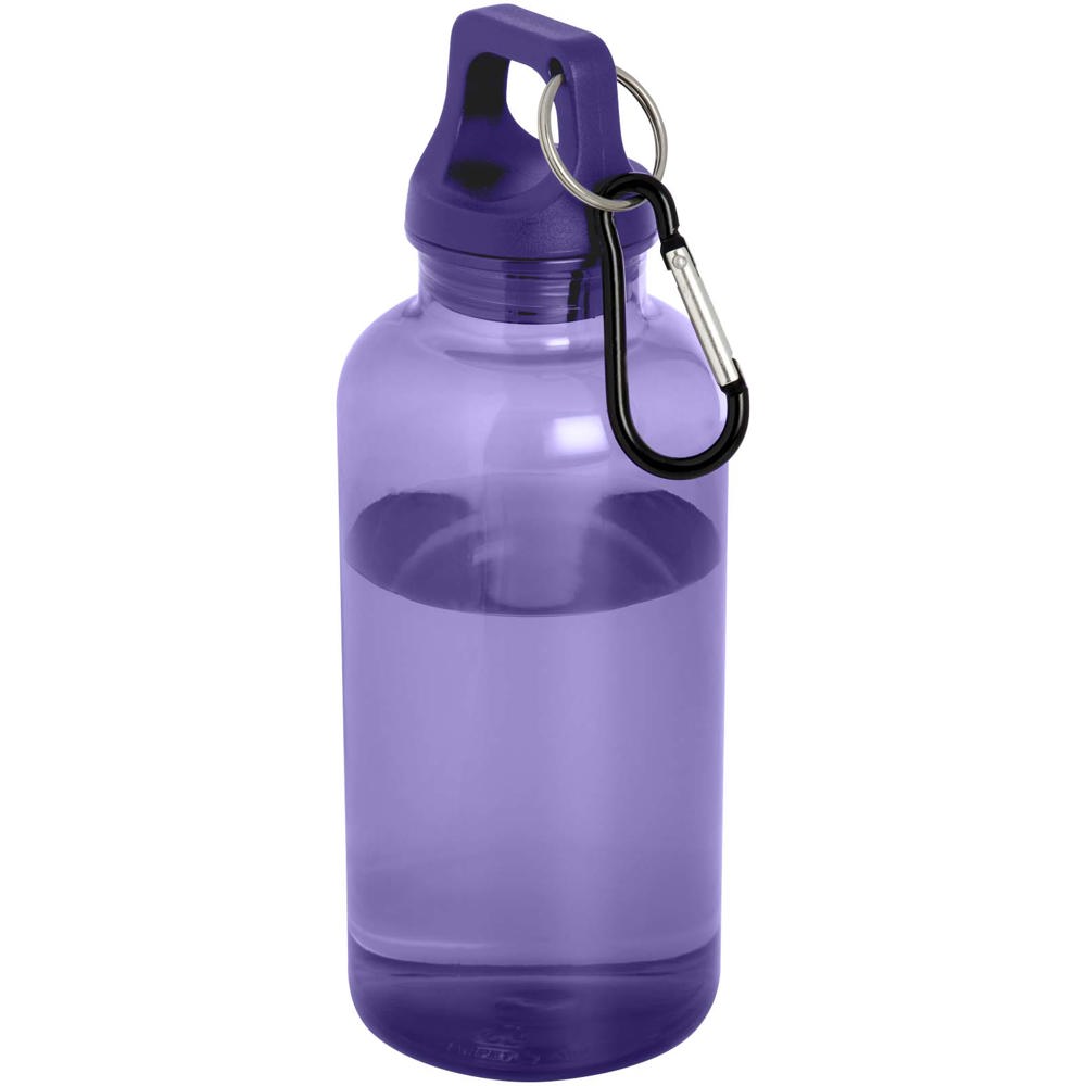 Oregon 400 ml waterfles van RCS-gecertificeerd gerecycled plastic met karabijnhaak - kopen of bedrukken - Schemerpaars
