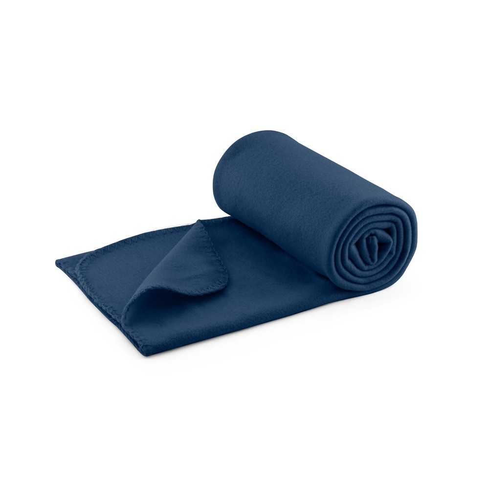 SULENA. Fleece deken (180 g/m²) - met logo of onbedrukt bestellen - Blauw