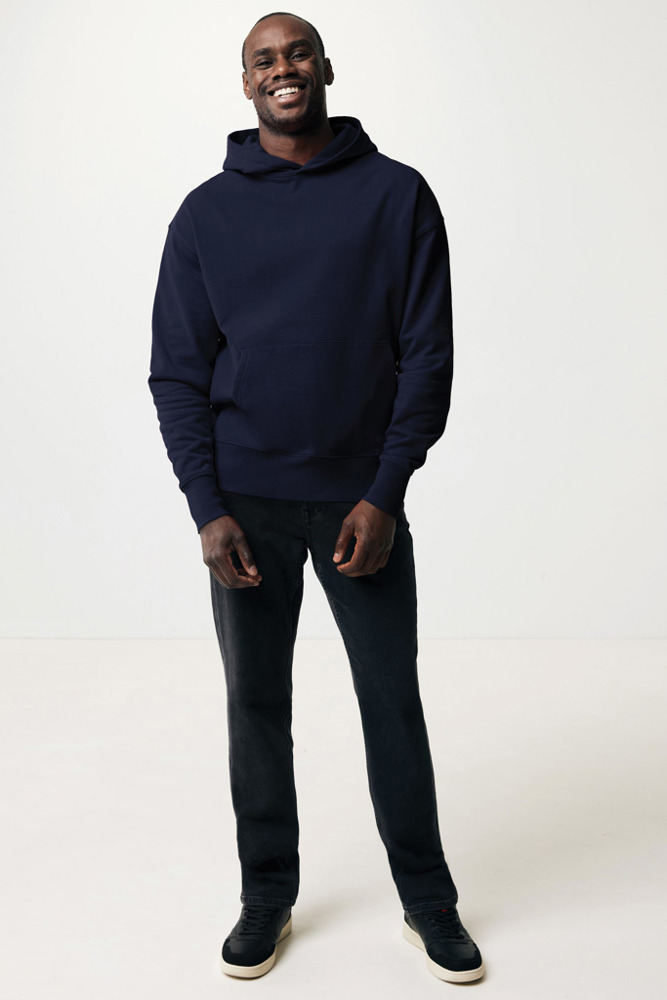IQONIQ Yoho gerecycled katoen relaxed hoodie