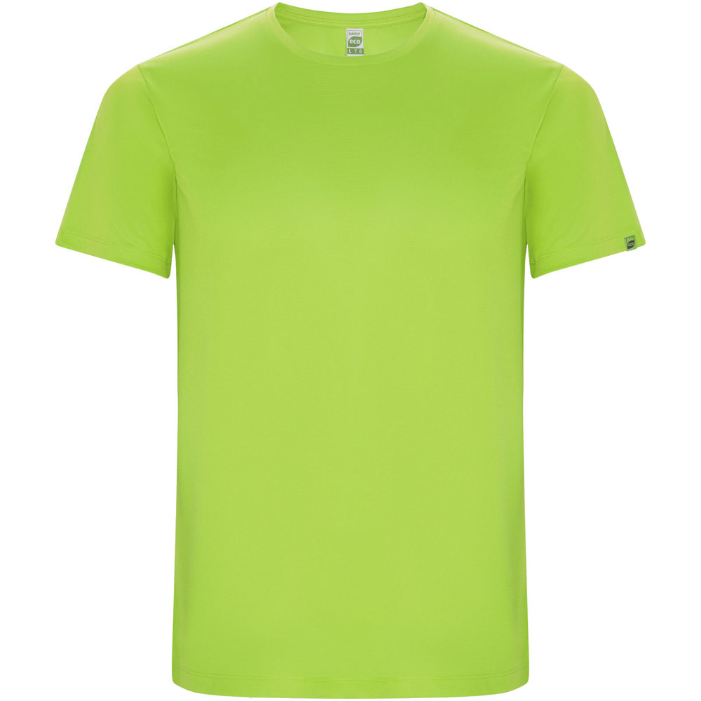 Imola sportshirt met korte mouwen voor kinderen - voor bedrijven en relatiegeschenken - Fluor groen