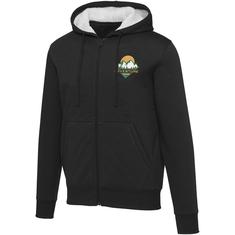 Natron 320 g/m² sherpahoodie met volledige rits