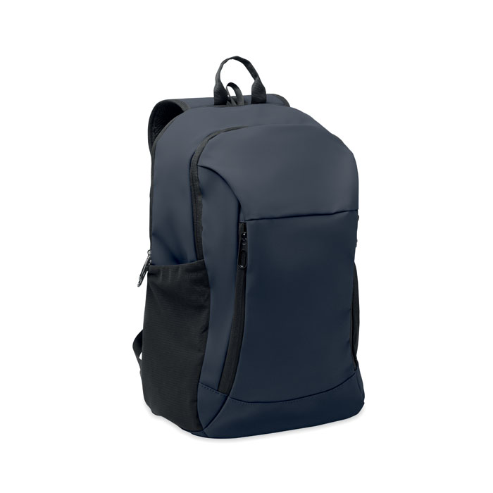 KOROVIN - 15" zachte PU laptop rugzak - voor bedrijven en relatiegeschenken - Marineblauw